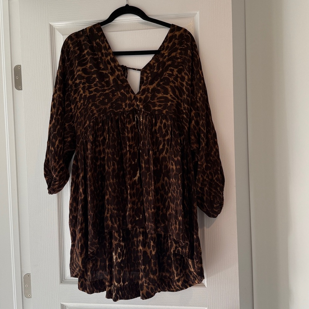 Free People Jen’s Pirate Booty Leopard Tunic